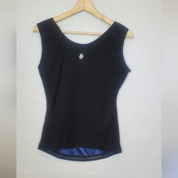 💚5/$25 Sweat Shaper Athletic Tank Black Workout Slimming Size Large XL - Picture 9 of 10